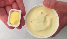 Turning gold into white butter